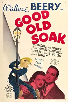 Eric Prints: THE GOOD OLD SOAK, from left: Wallace Beery, Betty Furness, Eric Linden, 1937