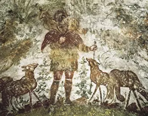 Latium Prints: The Good Shepherd. 3rd c. ITALY