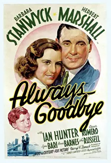 Lcp201602 Prints: ALWAYS GOODBYE, US poster art, from bottom left: Johnny Russell