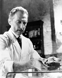 Lab Coat Prints: THE GORGON, Peter Cushing, 1964