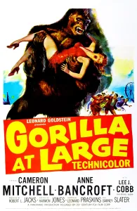 Bancroft Prints: GORILLA AT LARGE, US poster, Anne Bancroft