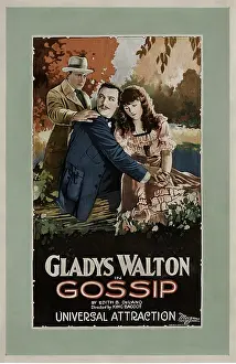 Wavy Hair Prints: GOSSIP, from left: Ramsey Wallace, Albert Prisco, Gladys Walton, 1923
