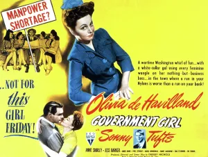 De Havilland Prints: GOVERNMENT GIRL, Olivia de Havilland, Sonny Tufts, 1943