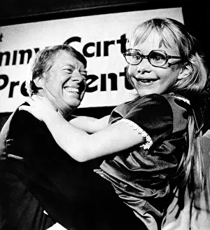 Father And Daughter Prints: Governor Jimmy Carter of Georgia with his daughter