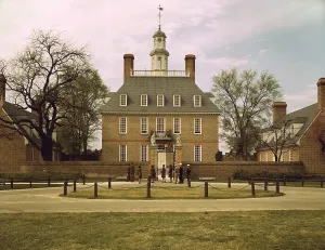 Bricks Prints: The Governor's Palace Williamsburg Virginia visited by military personnel in April 1943