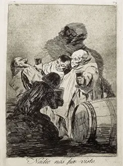 GOYA Y LUCIENTES, Francisco de (1746-1828). No one has seen us. 1797 - 1799. Plate 79 of "Los Caprichos", etching, burnished aquatint and burin. Etching; Engraving