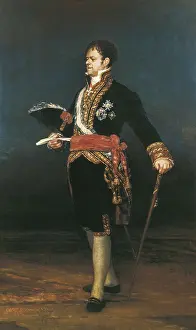 GOYA Y LUCIENTES, Francisco de (1746-1828). The Duke of San Carlos. 1815. Oil on canvas. SPAIN. Zaragoza. Museum of Fine Arts of Zaragoza. AISA/Everett Collection**US SALES ONLY**
