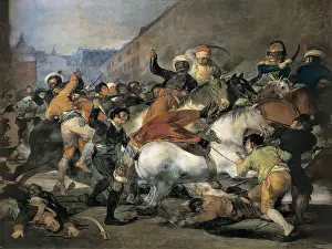 GOYA Y LUCIENTES, Francisco de (1746-1828). The Second of May 1808. 1814. The Riot against the Mameluke Mercenaries. Oil on canvas. SPAIN. Madrid. Prado Museum