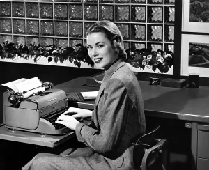 Typewriter Prints: Grace Kelly in her days as a model around 1950