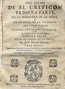Basin Prints: GRACIAN, Baltasar (1601-1658). 'El Criticn'(The Critick)