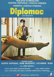 Open Collar Prints: THE GRADUATE, (aka DIPLOMAC), Yugoslavian poster, Dustin Hoffman, 1967