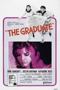 Bride Prints: THE GRADUATE, US poster, from left: Katharine Ross, Dustin Hoffman, 1967