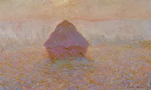 Impressionism Prints: Grainstack, Sun in the Mist, 1891