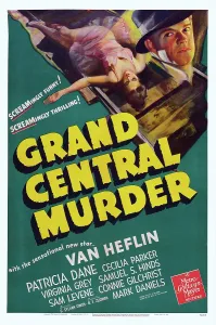 Murder Prints: GRAND CENTRAL MURDER, US poster art, Van Heflin, 1942