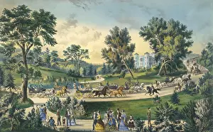 Cityscape Prints: The Grand Drive, Central Park, New York City