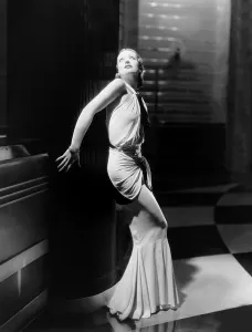Dramatic Lighting Prints: GRAND HOTEL, Joan Crawford, in a gown by Adrian, 1932