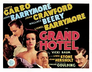 Wallace Prints: GRAND HOTEL, from left, Greta Garbo