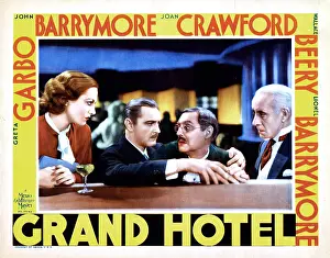 Guests Prints: GRAND HOTEL, from left, Joan Crawford, John Barrymore, Lionel Barrymore, Lewis Stone, 1932