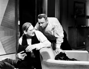 Images Dated 5th December 2013: GRAND HOTEL, from left, Lionel Barrymore, Wallace Beery, 1932