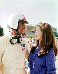Films By John Frankenheimer Prints: GRAND PRIX, from left: James Garner, Jessica Walter, 1966