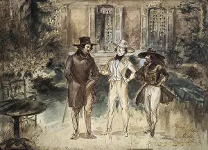 Watercolour Prints: GRANDVILLE, Jean-Ignace-Isdore Gerard