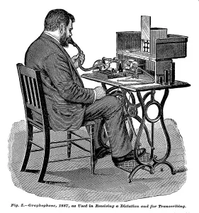 Images Dated 17th October 2007: The graphophone, an early dictaphone