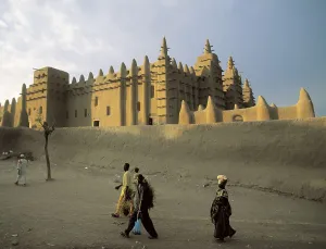Africans Prints: Grat Mosque of Djenn. s.XIV. MALI