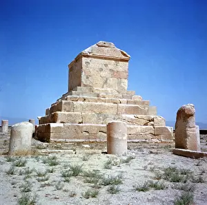 Iranian Prints: Grave of Cyrus the Great, befor 530 b