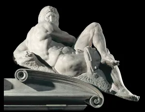 Foot Prints: Grave of Giuliano de Medici, by Michelangelo Buonarroti