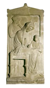 Athenai Prints: Grave Stele of Polyxene. ca. 360 BC