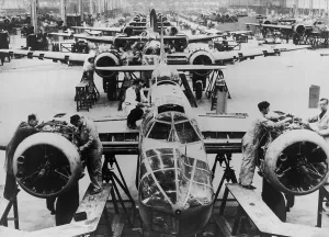 Manufacturing Prints: Great Britain manufacturing Blenheim bombers at the beginning of World War 2