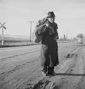 Jobless Prints: The Great Depression. Itinerant worker