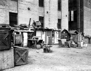 Shantytown Prints: Great Depression, Shantytown at West Houston Street