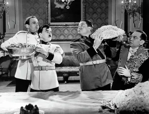 Staring Prints: THE GREAT DICTATOR, Henry Daniell, Charlie Chaplin, Jack Oakie, Carter DeHaven, 1940