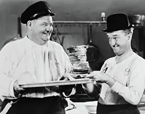 GREAT GUNS, from left: Oliver Hardy, Stan Laurel, 1941, TM & Copyright 20th century Fox Film Corp./courtesy Everett Collection