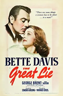 Brent Prints: THE GREAT LIE, George Brent, Bette Davis, 1941