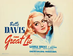 Brent Prints: THE GREAT LIE, US lobbycard, from left: Bette Davis, George Brent, 1941