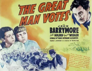 Holden Prints: THE GREAT MAN VOTES, Virginia Weidler, Peter Holden, John Barrymore, 1939