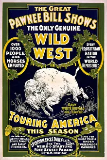 Advertisement Prints: The Great Pawnee Bill shows. The only genuine wild west