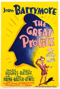 THE GREAT PROFILE, US poster, John Barrymore, Mary Beth Hughes, 1940. 20th Century Fox, TM & Copyright/courtesy Everett Collection