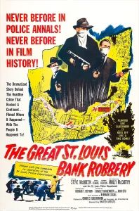 Shootout Prints: THE GREAT ST. LOUIS BANK ROBBERY, US poster, 1959