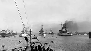 Egypt Prints: The Great White Fleet at Port Said