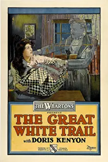 Ghost Prints: THE GREAT WHITE TRAIL, left: Doris Kenyon, 1917