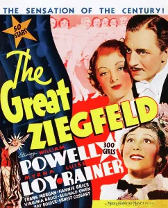 Curtain Prints: THE GREAT ZIEGFELD, US poster art