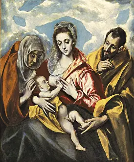 Holy Family Prints: Greco, Domenikos Theotokopoulos