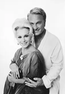 Eddie Prints: GREEN ACRES, from left: Eva Gabor, Eddie Albert, 1965-1971