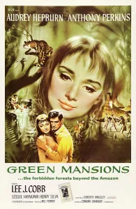 Leopard Prints: GREEN MANSIONS, US poster, Audrey Hepburn, Anthony Perkins, 1959