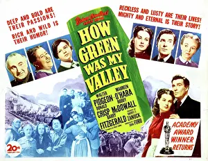 December Prints: HOW GREEN WAS MY VALLEY, Maureen O'Hara