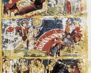 Miniatures Prints: Gregory Of Nazianzus, Saint (330-c)