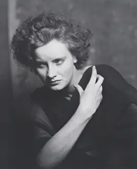 Silent Prints: Greta Garbo, Swedish actress, in dramatic portrait by Arnold Genthe